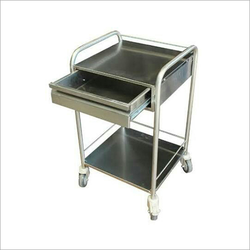 स्टेनलेस स्टील अस्पताल ड्रेसिंग ट्रॉली