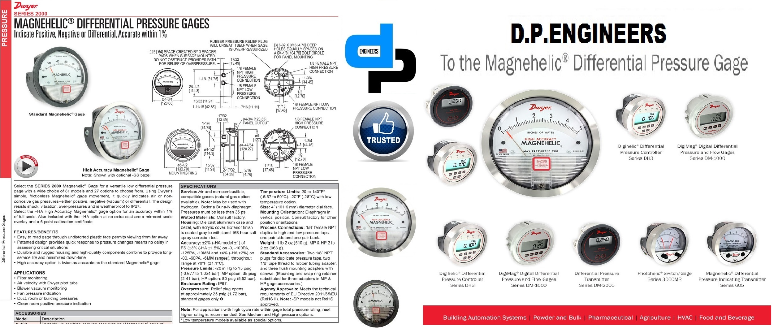 Black Dwyer Maghnehic Gauges From Jamnagar Gujarat -Dp Engineers