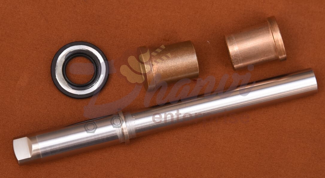 Softy Ice Cream Machine Air Pump Shaft With Bush Set - Color: Golden Sliver