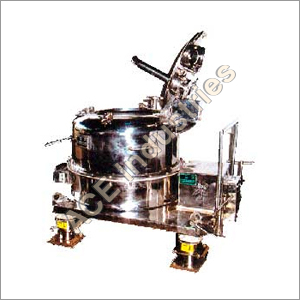 Manual Top Discharge Centrifuge Machine - Stainless Steel, Standard Size, Silver Color | 1 Year Warranty, Ideal for Industrial Use