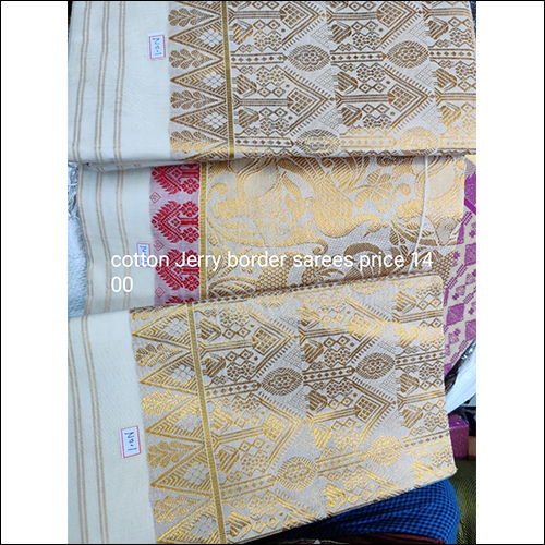 Festive Cotton Jerry Border Saree