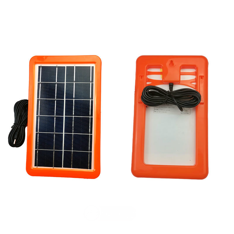Mini Solar Lighting Kits - Iron, 10.3x9.3x4.5 Cm | 3000mah Battery, 5w Solar Panel, 4 Led Bulbs With 3m Cable, Usb Charging