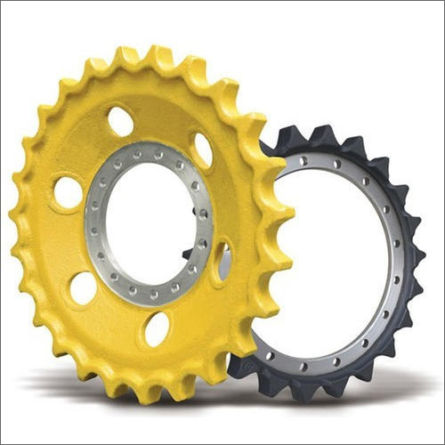 Mild Steel Excavator Sprocket - Color: Yellow And Black