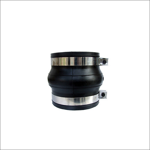 Rubber Round Expansion Joints - Durable Black Rubber, Lightweight, High Strength, Single And Double Spheres