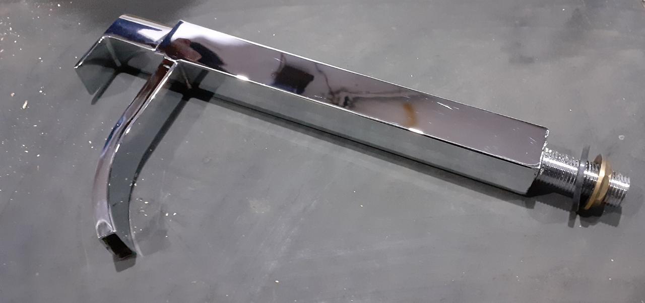 Pillar Cock - Stainless Steel, Glossy Finish | Silver Color, Unique Shape