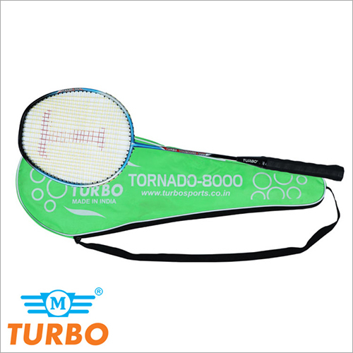 MTBM 14 Badminton Racket Tornado 8000 - Aluminium & Fiber, Round Shape | Multicolour Design for High Performance Play