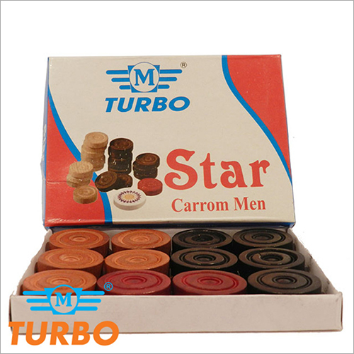MTCB 31 Carrom Men Star - Round Design | Ideal for Competitive Gameplay, Durable Material for Longevity and Enhanced Performance