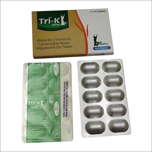 Vitamin K-27 Magnesium And Zinc Tablets Dry Place