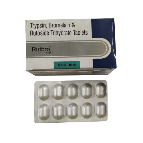Trypsin Bromelain And Rutoside Trihydrate Tablets Dry Place