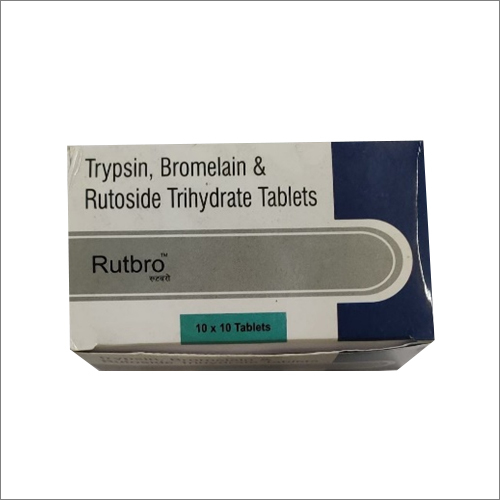 Trypsin Bromelain And Rutoside Trihydrate Tablets Dry Place