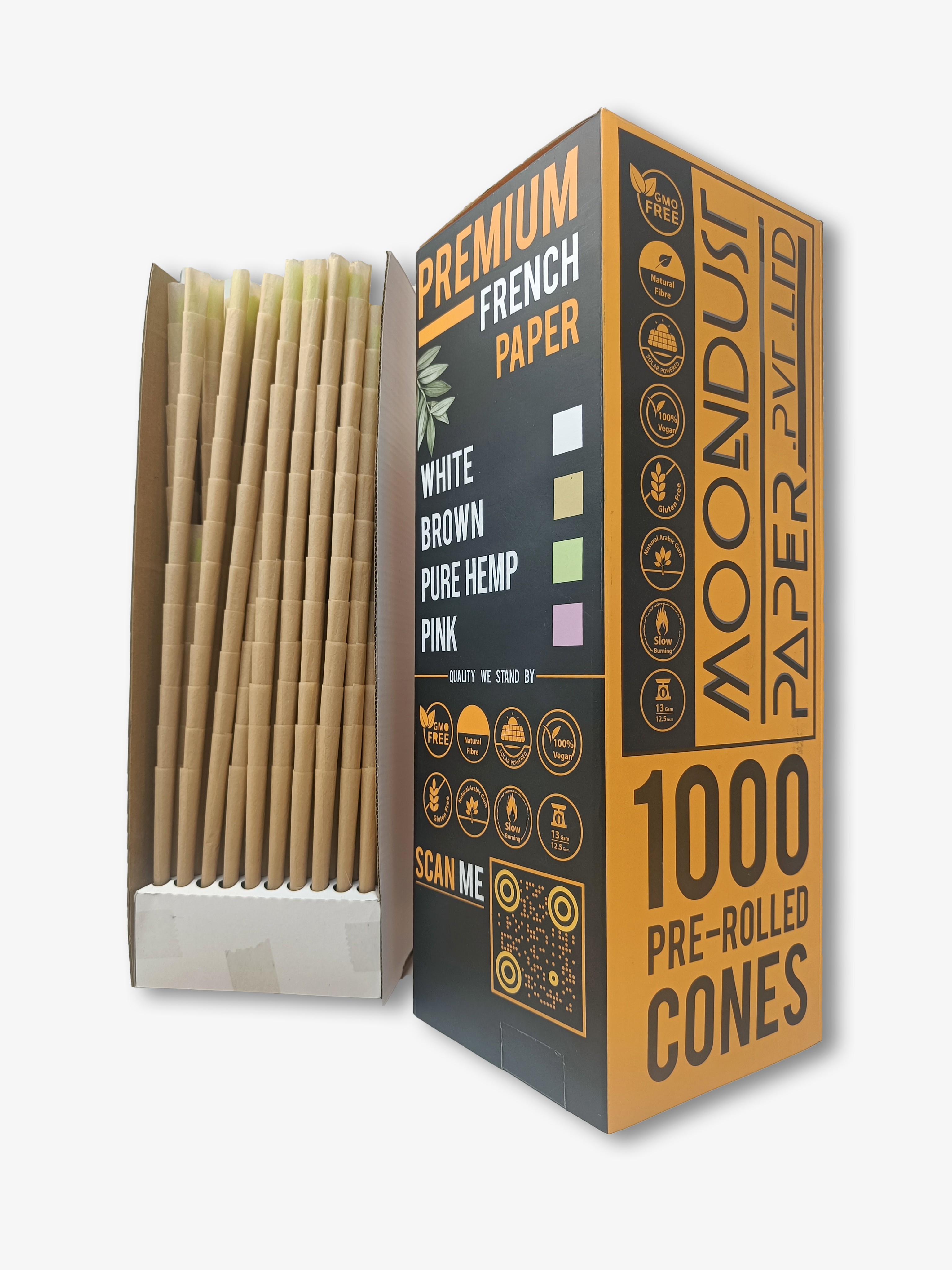 Unbleached Custom Pack Of 1000 Pre Rolled Cones