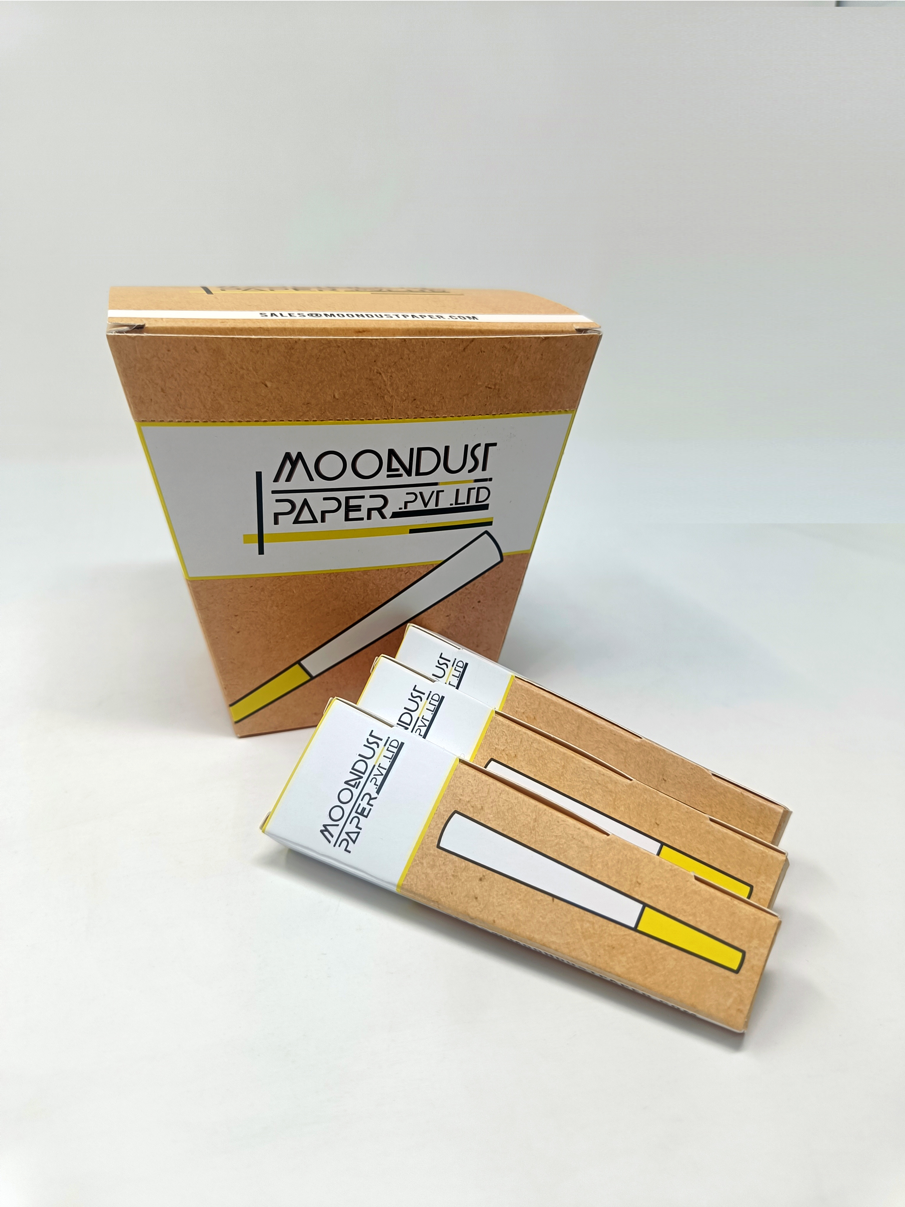 Vegan Natural Arabic Gum Pre Rolled Cones - 84mm Size, 12.5 Gsm Ultra Thin Paper, Unbleached Quality, Customization Available