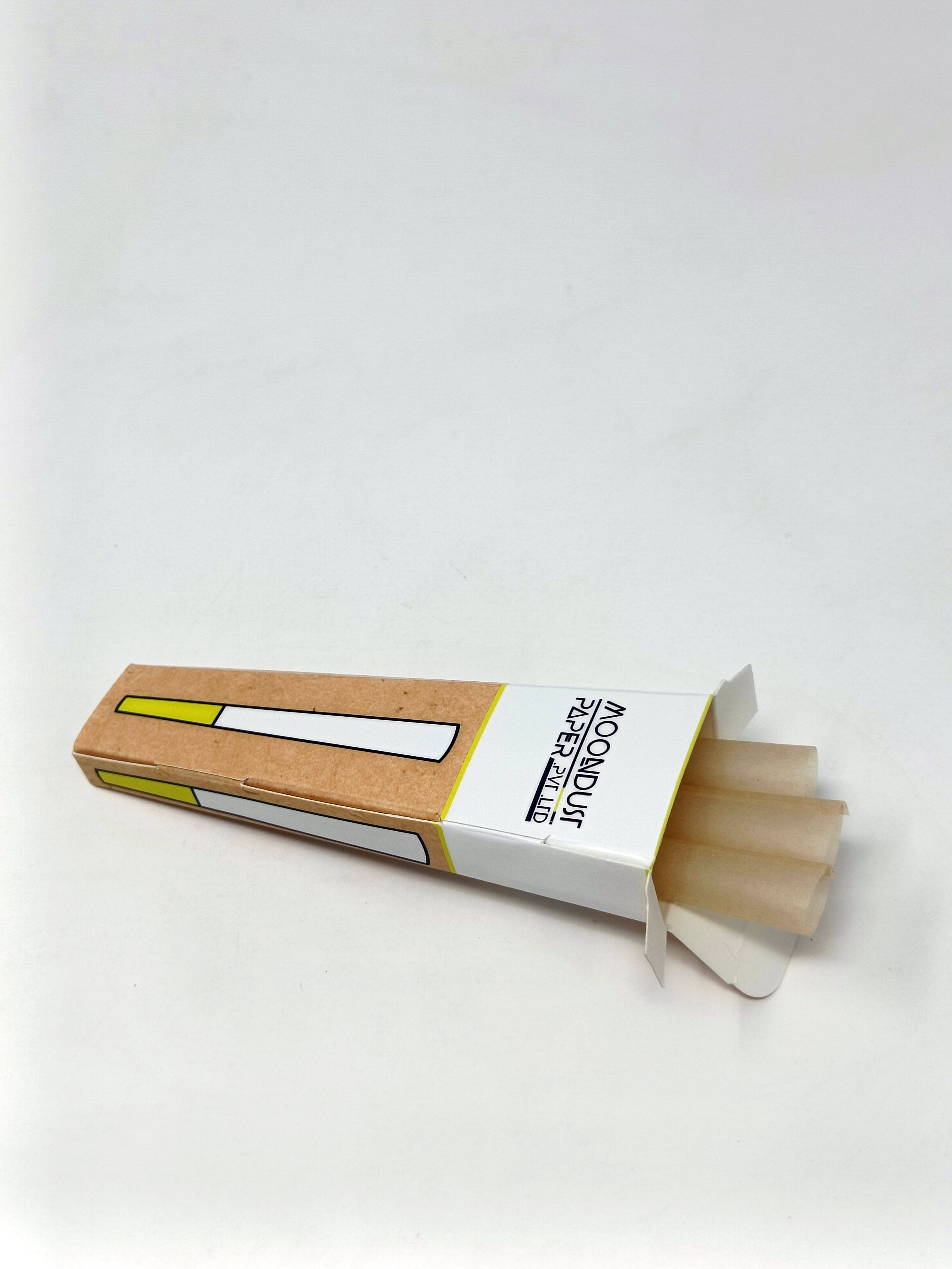 Vegan Natural Arabic Gum Pre Rolled Cones - 84mm Size, 12.5 Gsm Ultra Thin Paper, Unbleached Quality, Customization Available