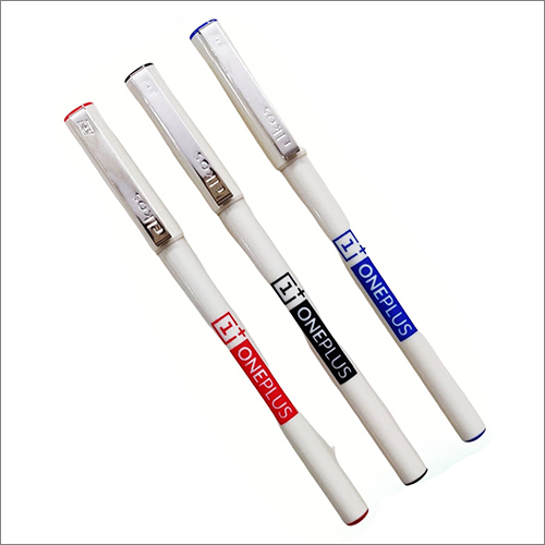 स्मूथ राइटिंग प्लास्टिक व्हाइट बॉल पेन