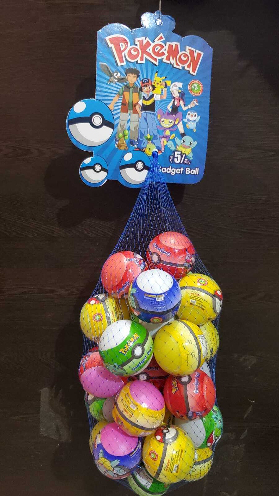 Pokemon Ball Candy - Solid Form, Eggless, Sweet Flavor | Pack Size: 24 Pkt Outer Box, Shelf Life: 09 Months, Made With Quality Ingredients