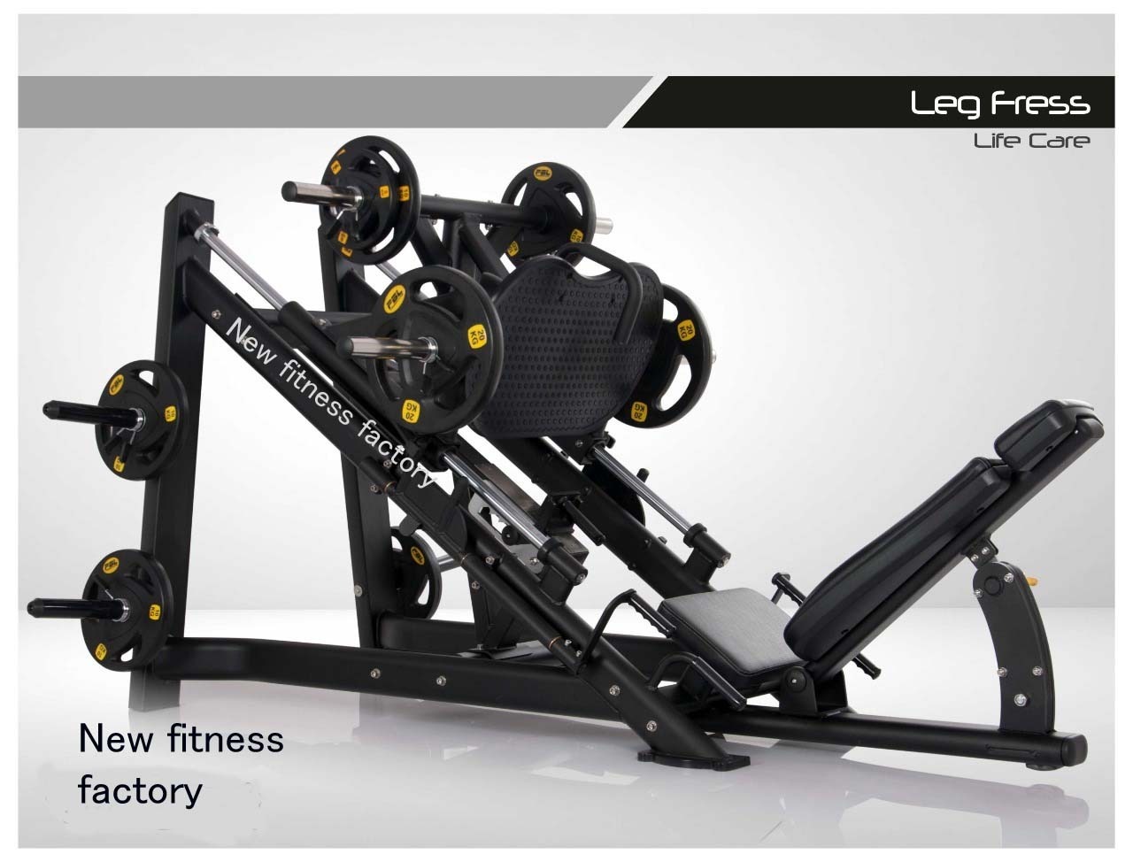 Hack Squat Machine - Stainless Steel 220kg Weight Capacity | Commercial Grade Durable Brown Seating