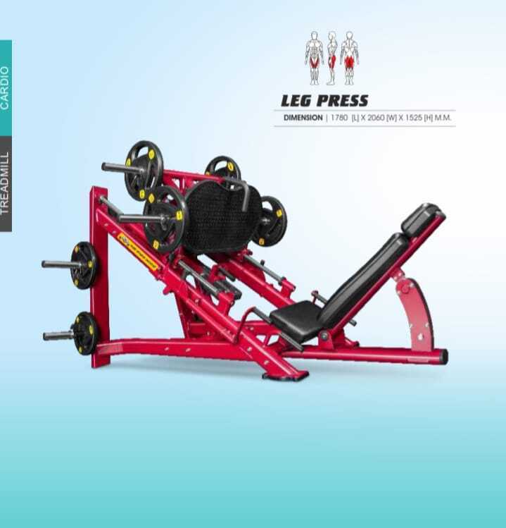 Hack Squat Machine - Stainless Steel 220kg Weight Capacity | Commercial Grade Durable Brown Seating