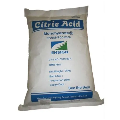 Ensign Citric Acid Monohydrate Application: Industrial