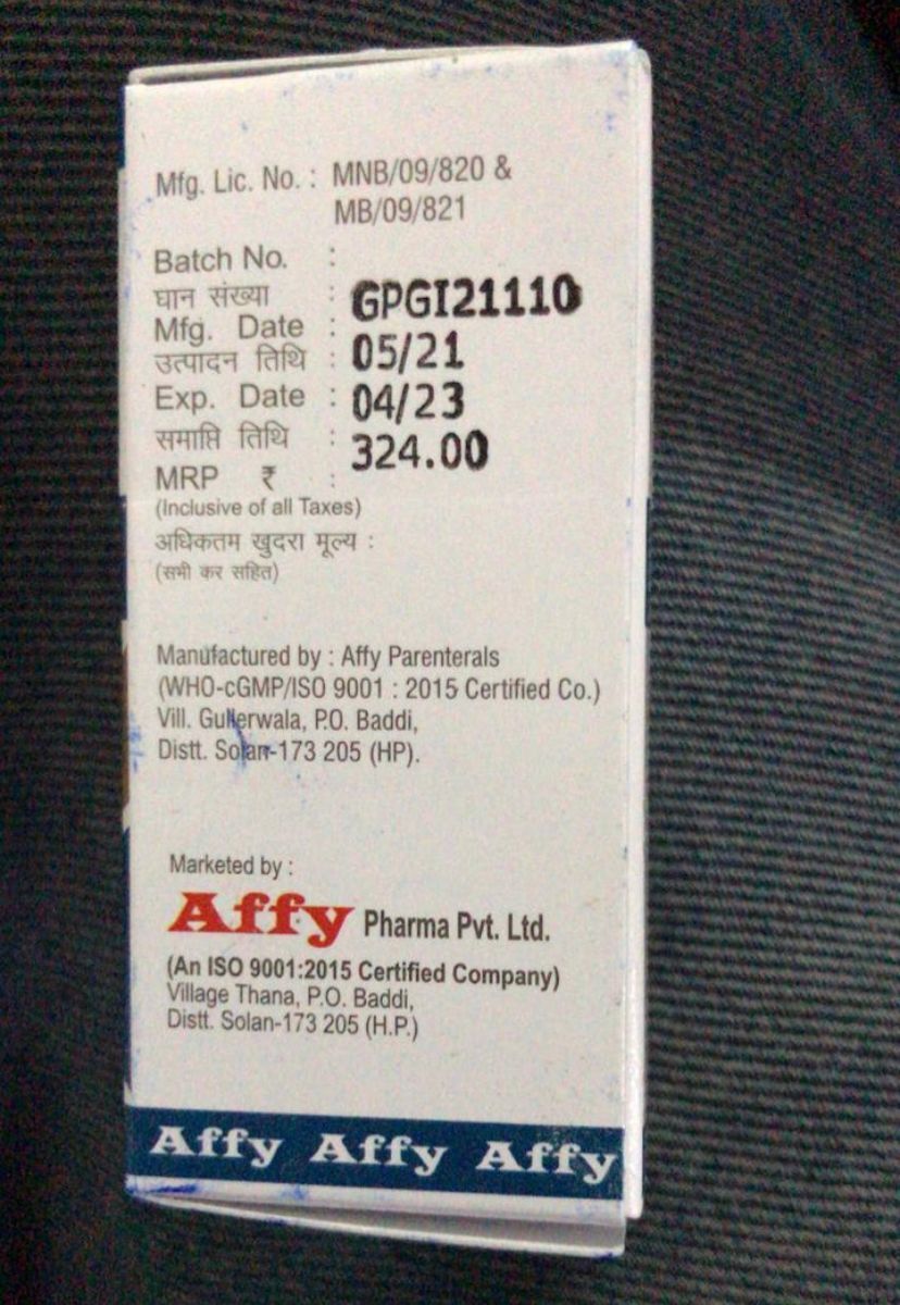 Affytericin B Grade: Pharma Grade