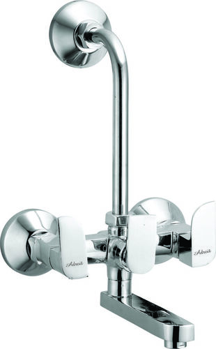 बेंड के साथ क्रोम अलाइव वॉल मिक्सर