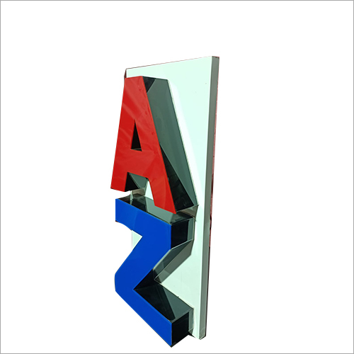 Acp Frontlit Signage Board - Stainless Steel, Different Sizes, Red & Blue | Rust-free, Corrosion-resistant, Waterproof, Attractive Display