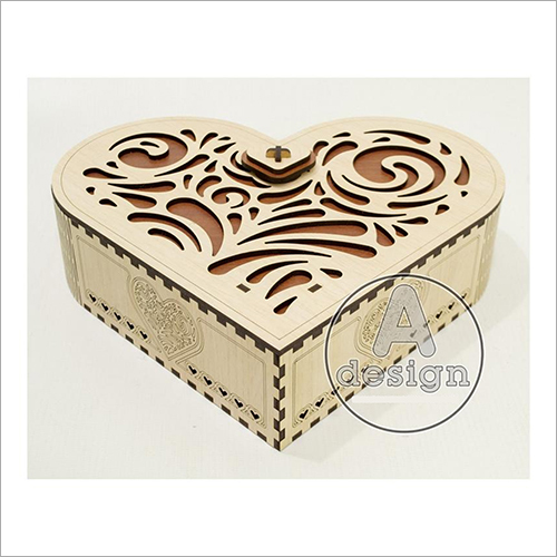 Decorative Heart Box Laser Cutting Services