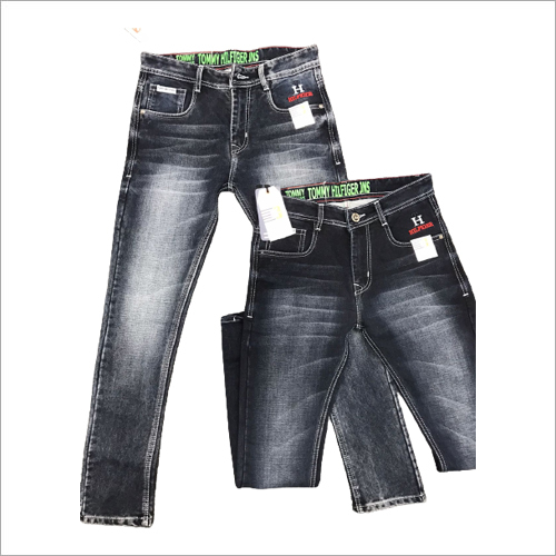 वॉशेबल मेन स्ट्रेचेबल ब्लैक डेनिम जींस