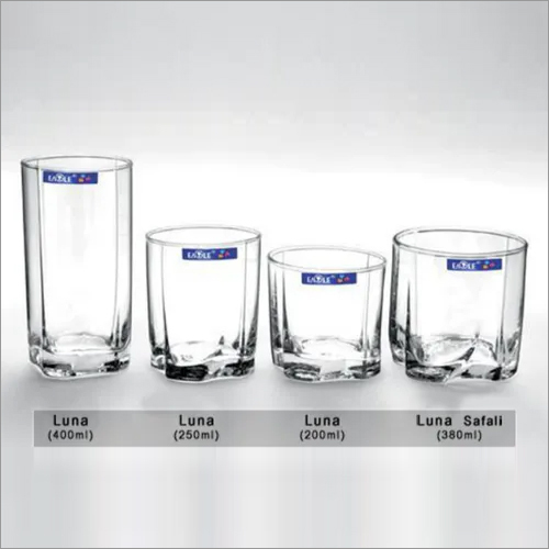 Transparent Elegant 400ml Luna Glass Tumbler