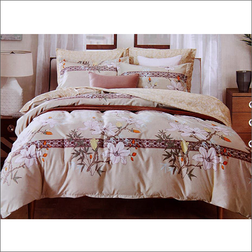Designer Print Heavy Glace Cotton Bed Sheet - 100% Cotton, Household & Commercial Use , Washable With Eye-catching Prints For Elegant Bedroom Dã©cor