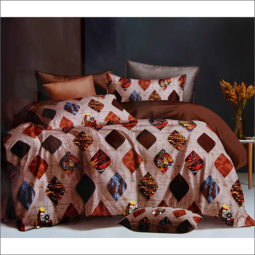 Designer Print Heavy Glace Cotton Bed Sheet - 100% Cotton, Household & Commercial Use , Washable With Eye-catching Prints For Elegant Bedroom Dã©cor