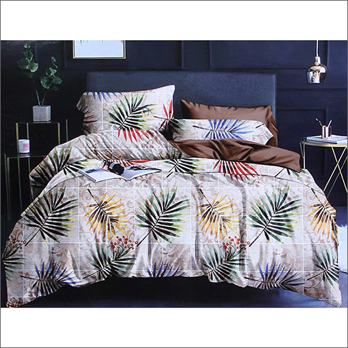 Designer Print Heavy Glace Cotton Bed Sheet - 100% Cotton, Household & Commercial Use , Washable With Eye-catching Prints For Elegant Bedroom Dã©cor