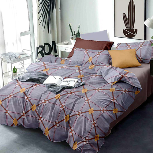 Printed Cotton Bed Sheet - 100% Cotton Material Queen Size | Washable Printed Design For Household & Commercial Use