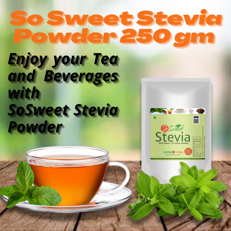 Stevia Powder - 1000gm, 100% Pure White Crystal Sugar | Raw Powder With Sweet Flavor, 2-year Shelf Life