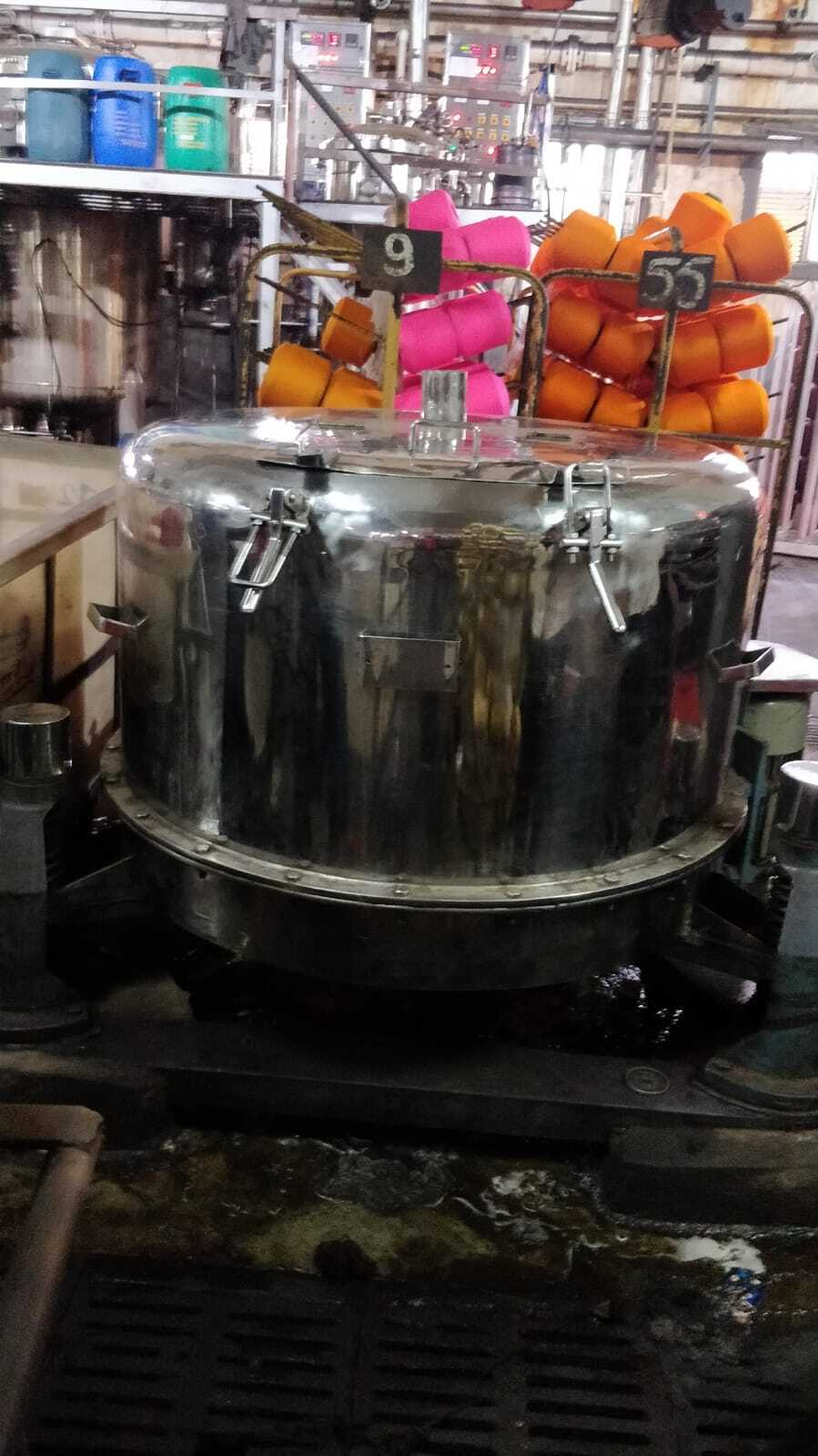 Spindle Type Bobins Hydro Extractor Machine - Stainless Steel, 800 X 500 Mm Inner Basket Size, Semi-automatic, 2.2 Kw Power, 750 Rpm Speed, 30 Packages Capacity