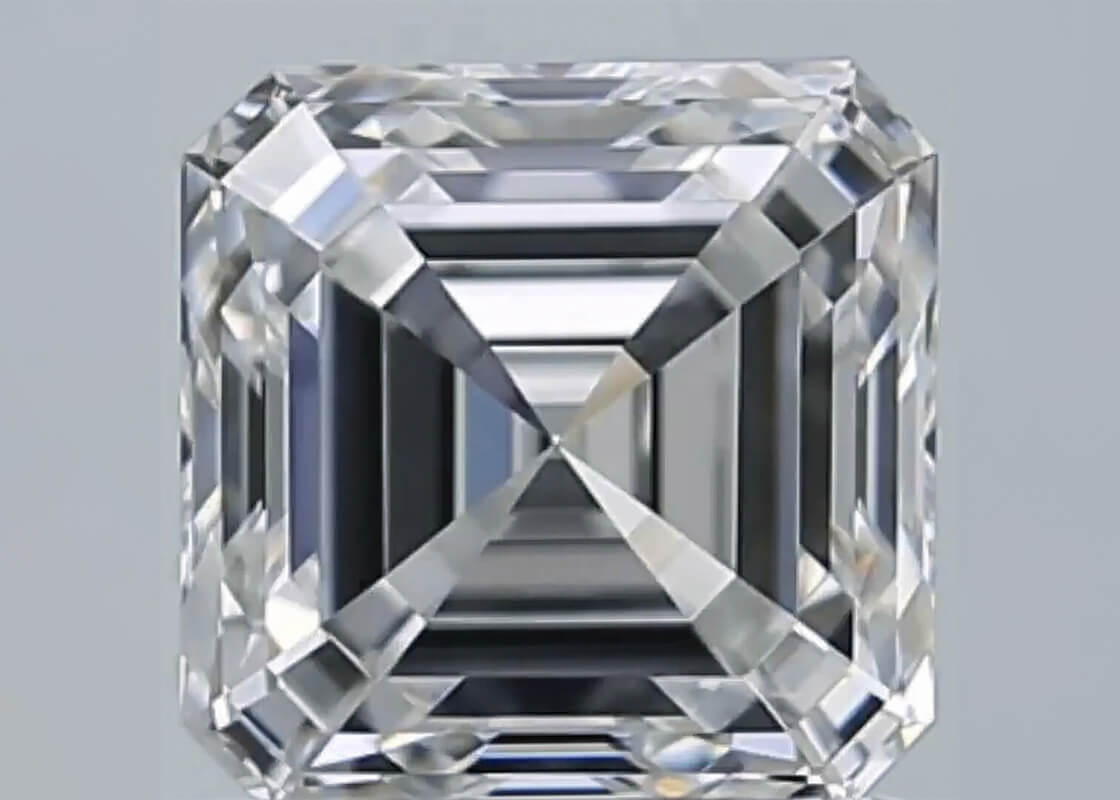 Fancy Assher Shape Cvd Diamonds Lab Grown Loose Diamonds 1 Ct Diamond Clarity: Ws2