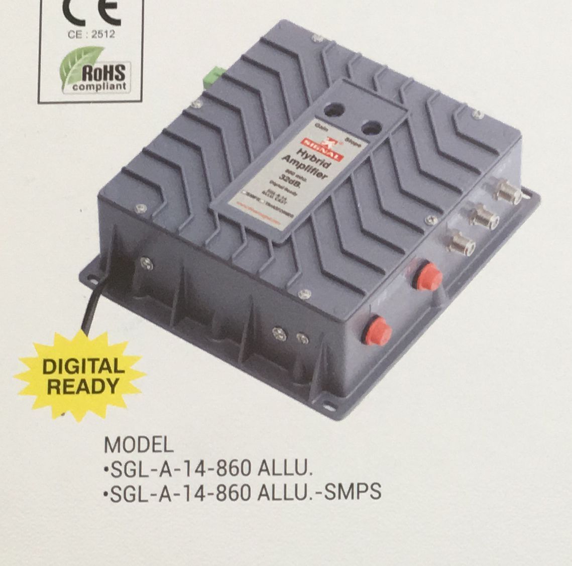 Grey Catv Amplifier Casting Body