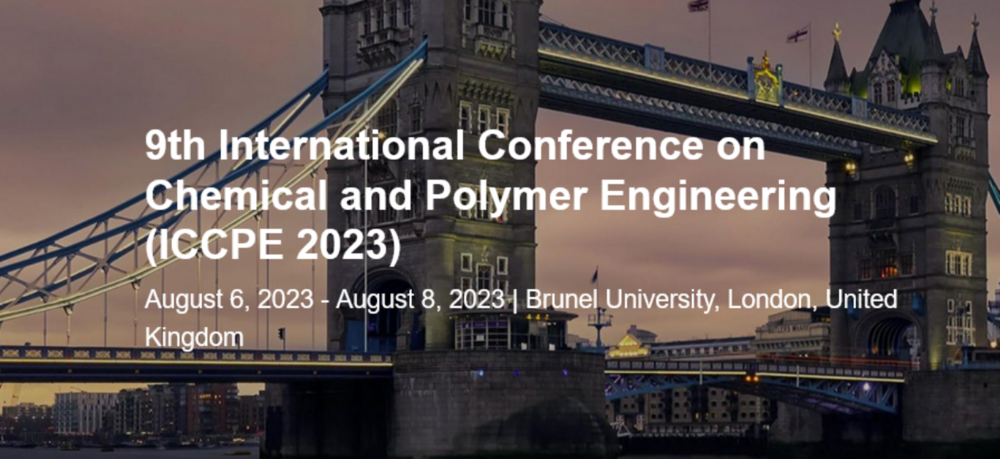 The International Conference on Chemical and Polymer Engineering (ICCPE)