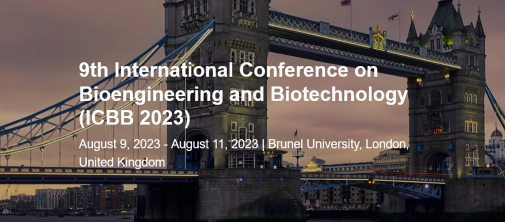 The International Conference on Bioengineering and Biotechnology
