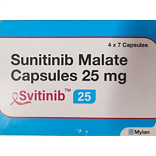Sunitinib Malate Capsule - 25mg | 1 Year Shelf Life, Enhanced Efficacy and Stability