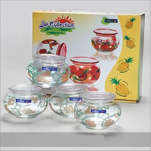 पारदर्शी 4 पीस जार कलेक्शन