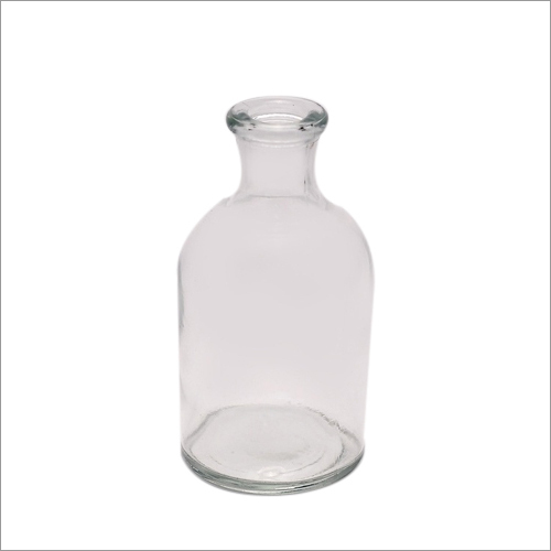 Laboratory Glass Bottle - Glass Material, Round Shape, Transparent Color | Ideal for Chemical Applications