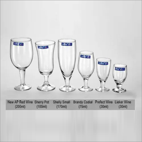 पारदर्शी 200 मिलीलीटर नया एपी रेड ड्रिंक ग्लास