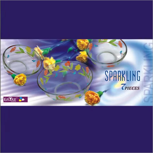 पारदर्शी स्पार्कलिंग बाउल