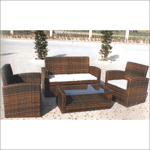 Durable Outdoor 3 Seater Wicker Sofa Set