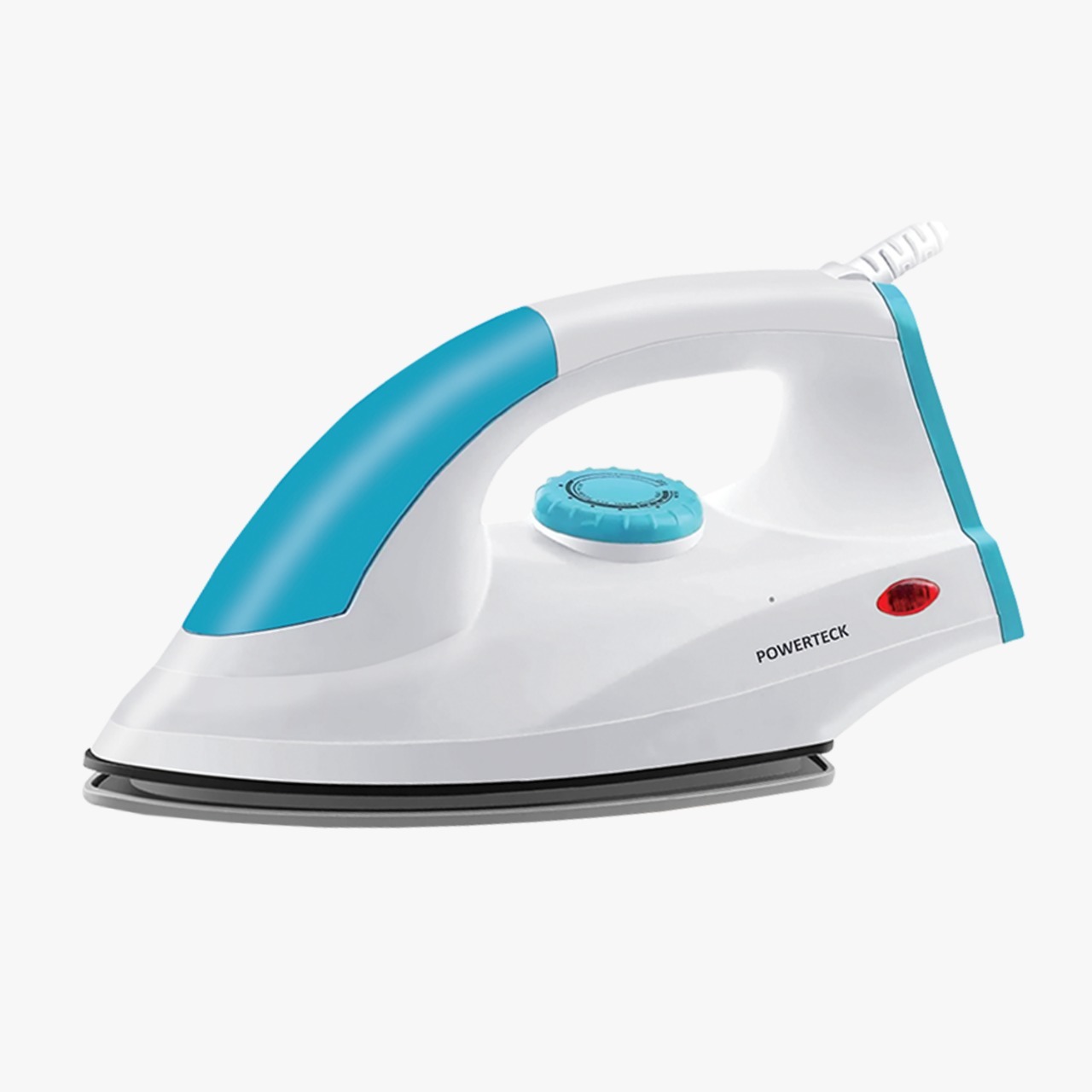 Powerteck Dry Iron - Aluminum Material, 750 Watt Power | Over Heating Protection, 2 Year Warranty, Isi Approved