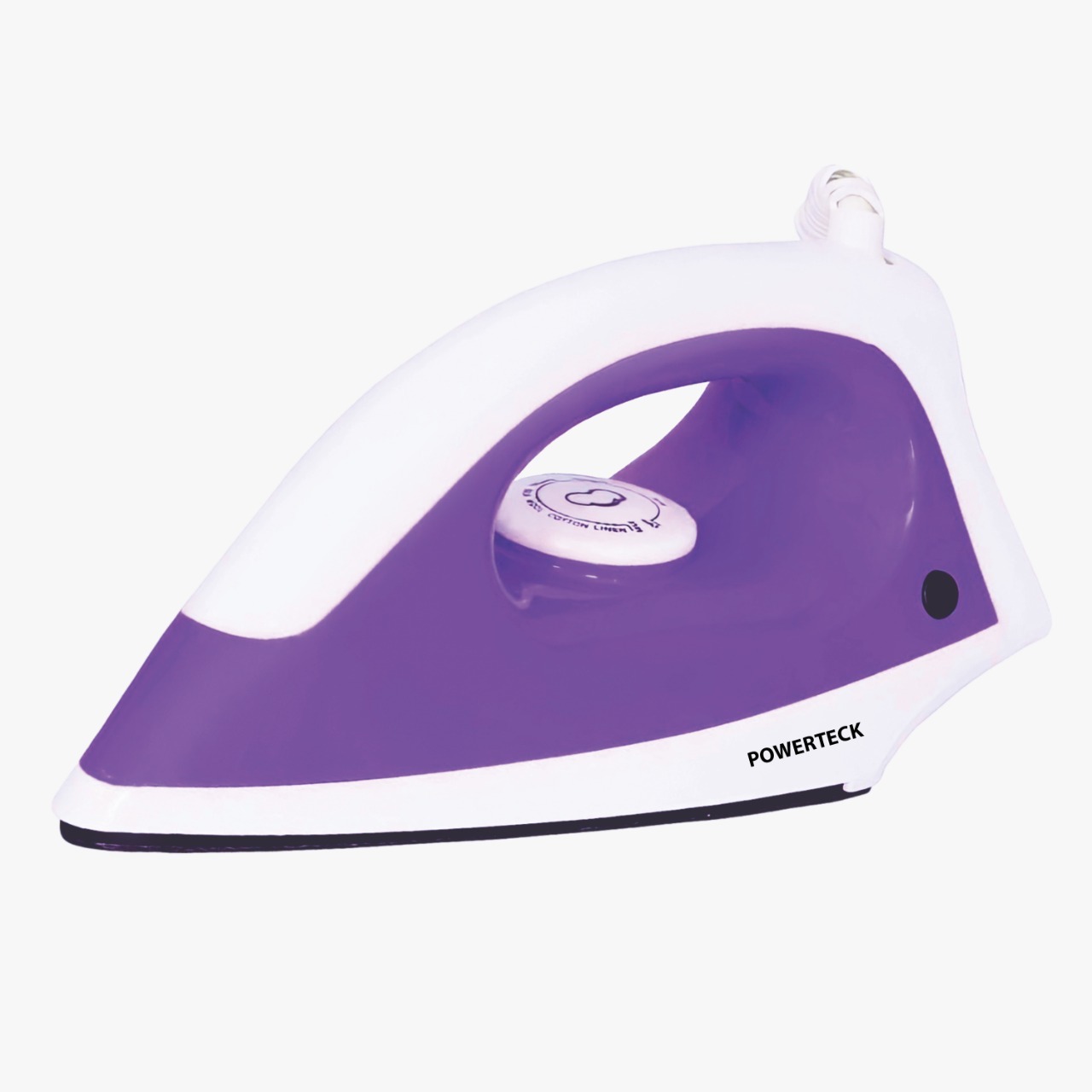 Powerteck Dry Iron - Aluminum Material, 750 Watt Power | Over Heating Protection, 2 Year Warranty, Isi Approved