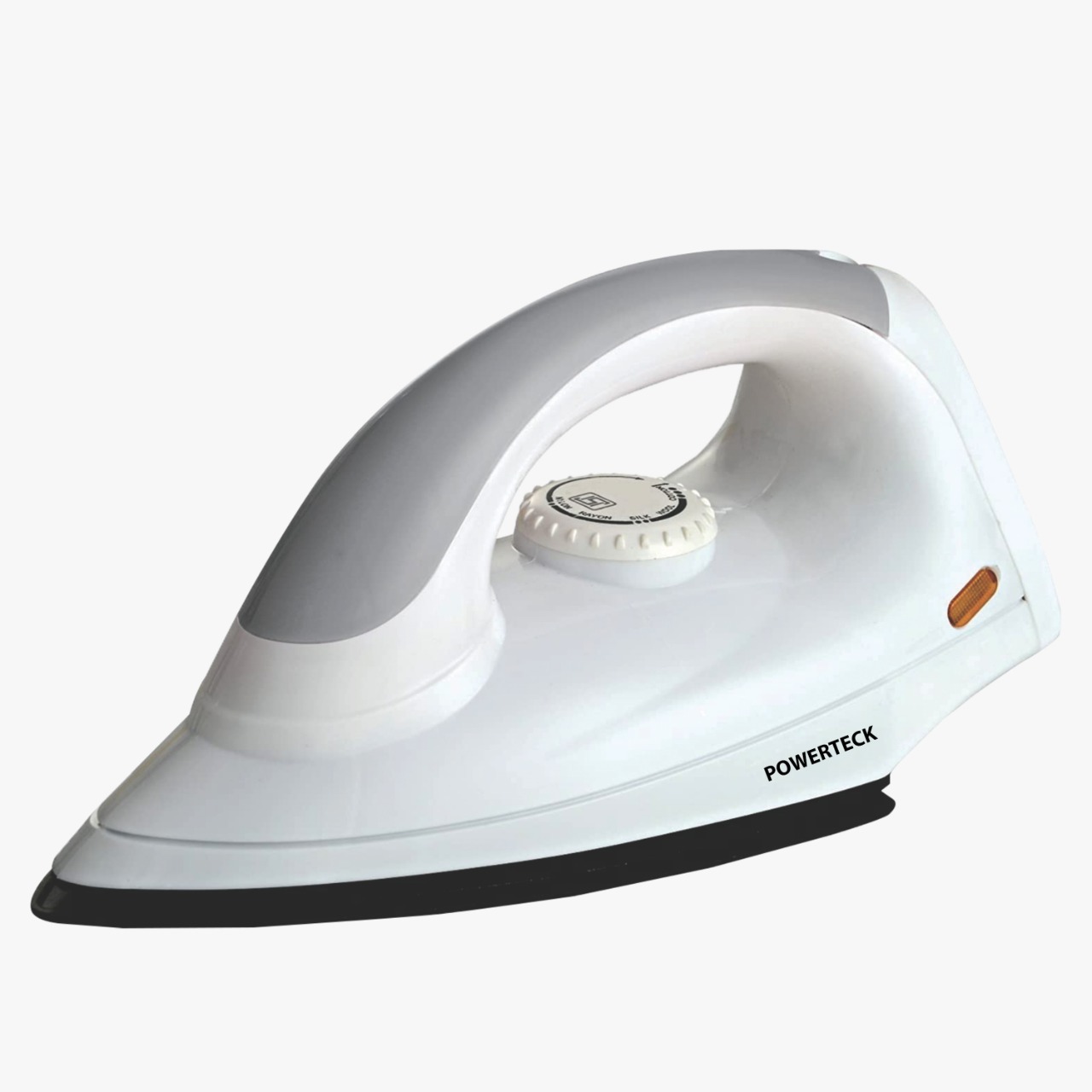 Powerteck Dry Iron - Aluminum Material, 750 Watt Power | Over Heating Protection, 2 Year Warranty, Isi Approved
