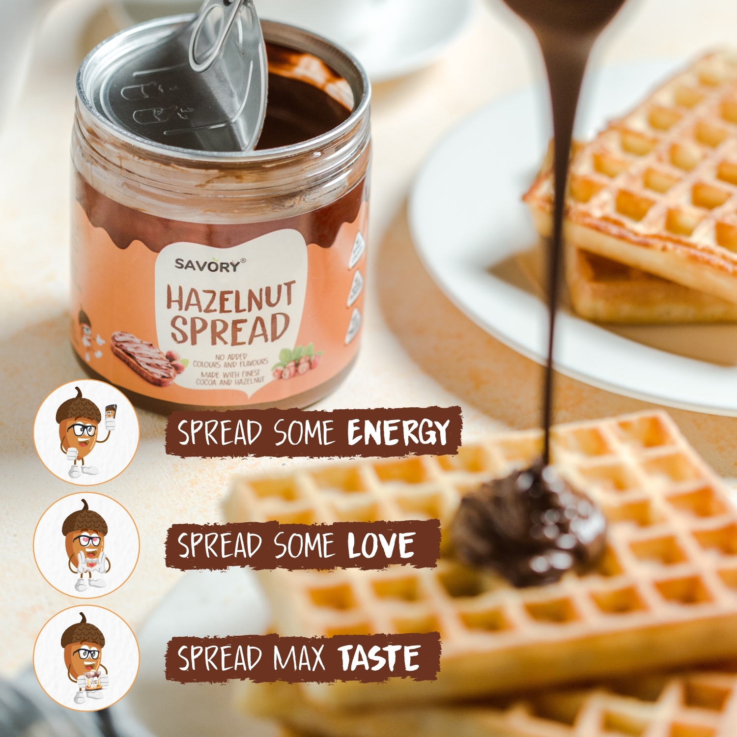 Chocolate Hazelnut Spread - Raw Milk Base, Original Flavor | Ideal For Adults & Children, Packed With Nutrients And Antioxidants