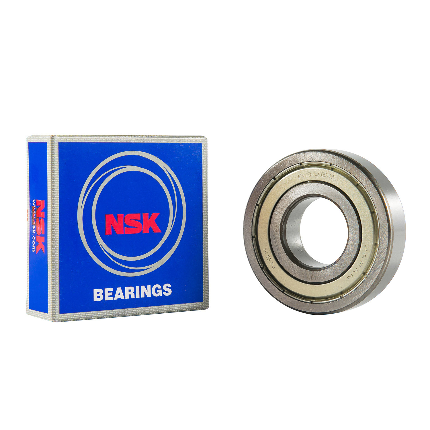 Spherical Roller Bearings Nsk - Stainless Steel, Single Row, Silver Color | Grease Lubrication, Durable For Machinery Use