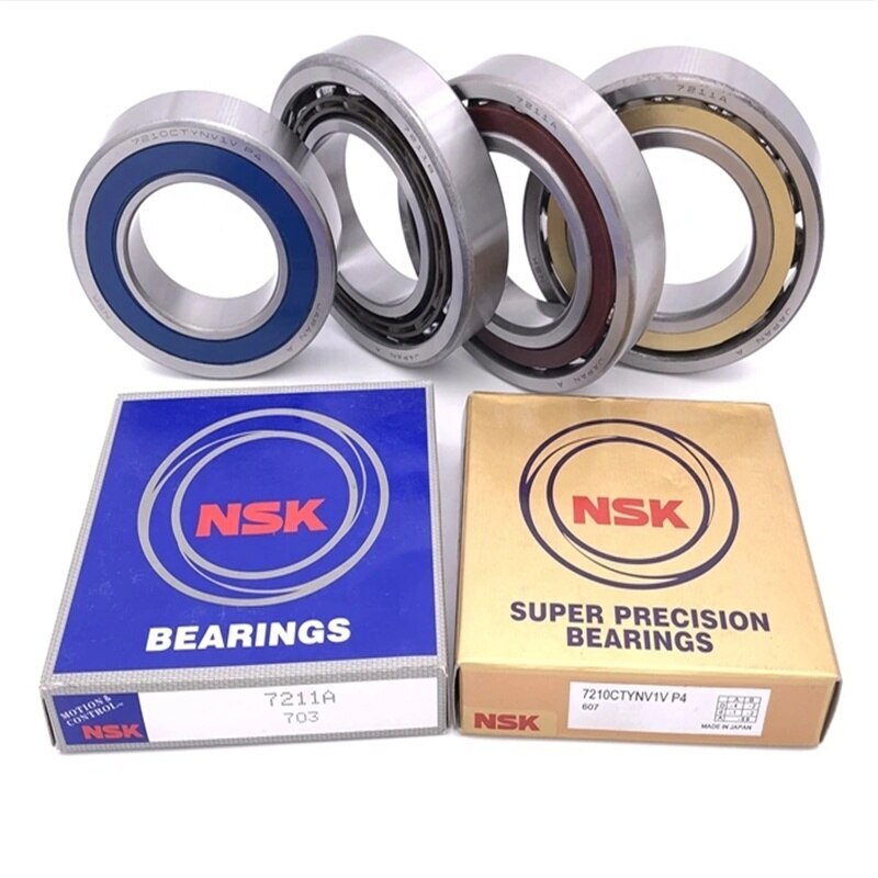 Spherical Roller Bearings Nsk - Stainless Steel, Single Row, Silver Color | Grease Lubrication, Durable For Machinery Use